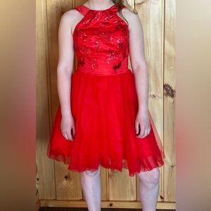 Short red dress perfect for any formal